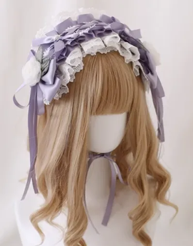 Xiaogui~Elegant Lolita Headdress Bow KC Cuffs Hairpins