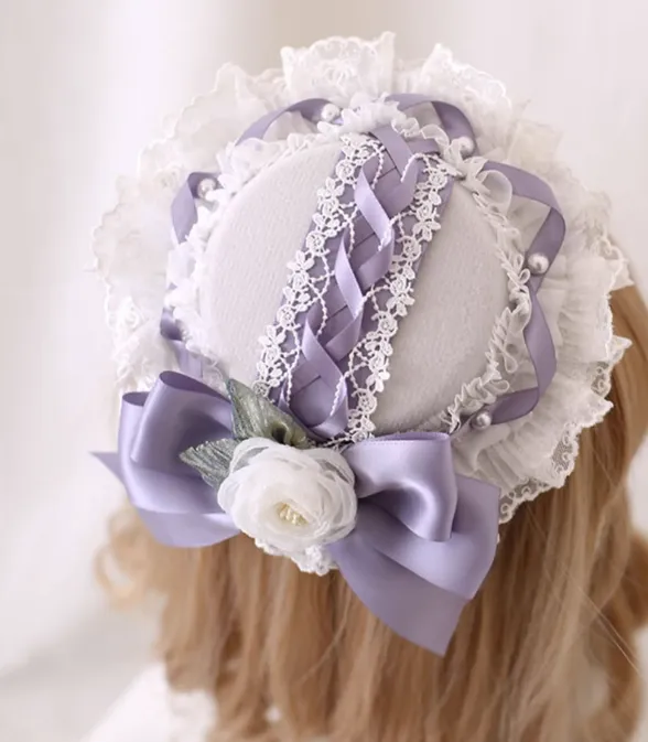 Xiaogui~Elegant Lolita Headdress Bow KC Cuffs Hairpins