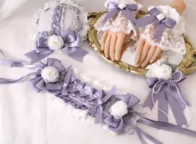 Xiaogui~Elegant Lolita Headdress Bow KC Cuffs Hairpins
