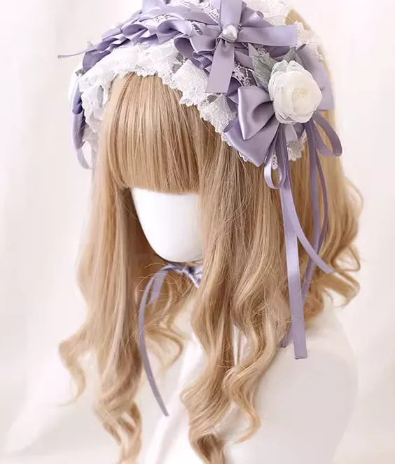 Xiaogui~Elegant Lolita Headdress Bow KC Cuffs Hairpins